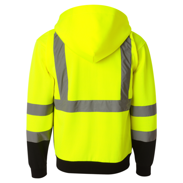 Hi-Vis Full-Zip Hooded Sweatshirt - Image 4
